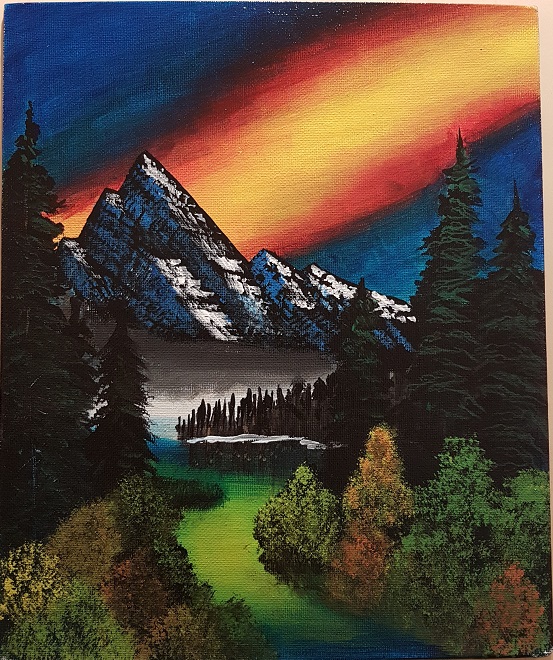 The land art Lot 3 - oil on canvas